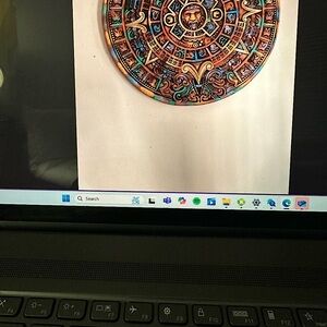 Colorful Aztec Calendar Wall Art